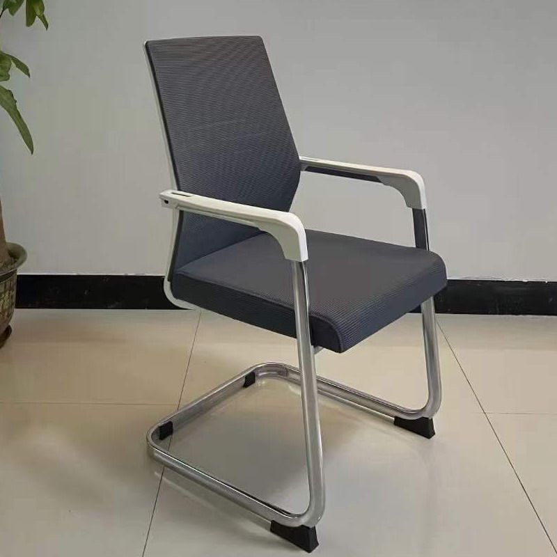 铝合金椅时尚会议椅电镀钢管弓型会议椅 五金办公椅 电脑椅打字椅