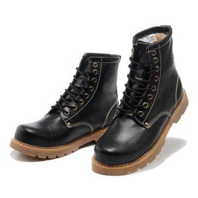 先驱者牛皮靴马丁靴男靴女靴及裸靴短靴子加毛棉靴机车靴潮流099