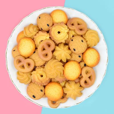 满29.8米包邮树脂配件仿真曲奇饼干过家家玩具diy发夹头绳冰箱贴