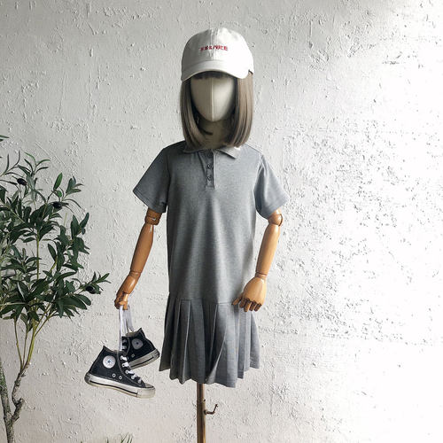 牛哆哆女短袖休闲夏季运动风裙