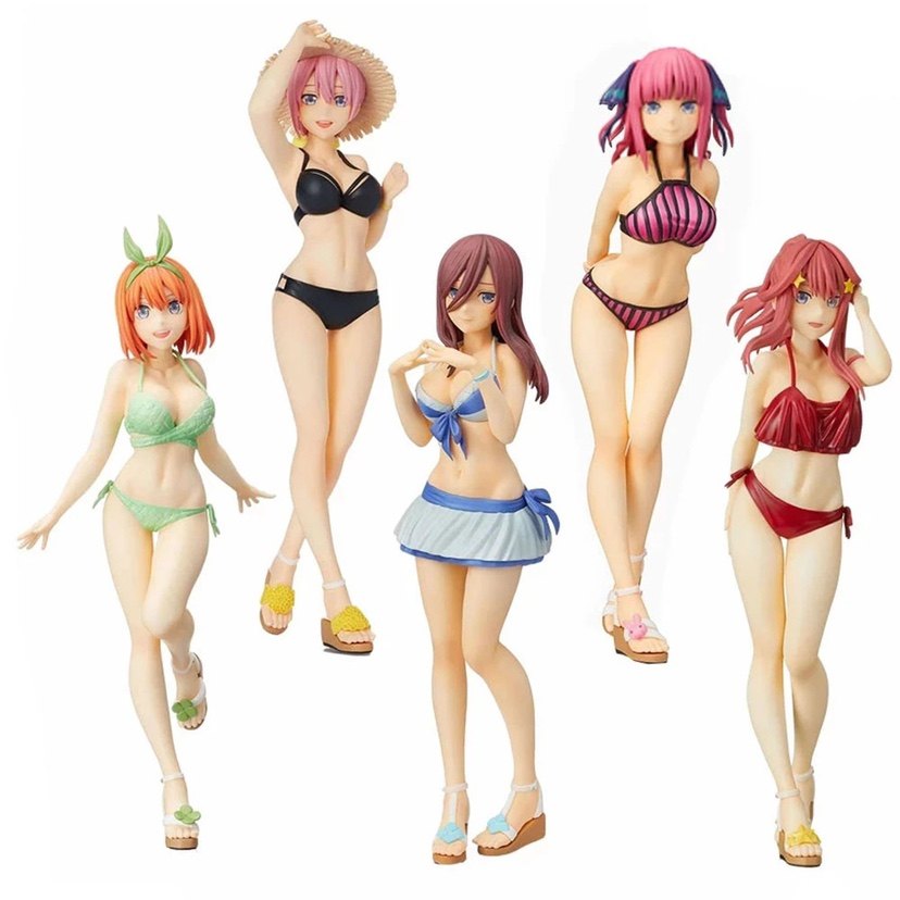 五等分的花嫁中野一花二乃三玖四叶五月泳装性感盒装手办模型摆件