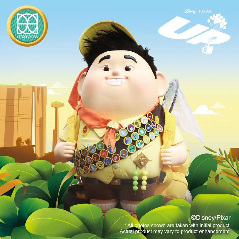 HEROCROSS迪士尼飞屋环游记荒野探险家罗素套装手办潮玩摆件人偶