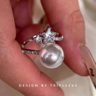 通体s925银开口戒指不挑号