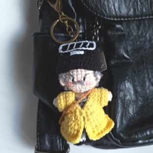 成品僵尸道长林正英挂件毛线钩织钥匙扣道士下山背包手机挂件车挂