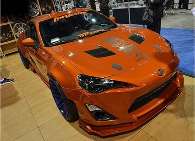 适用丰田BRZ包围宽体前唇侧裙