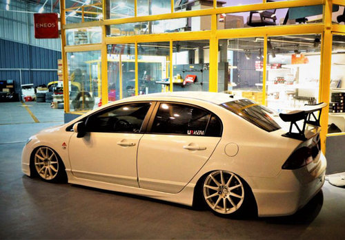 思域改装fd2小包围裙边tr侧裙