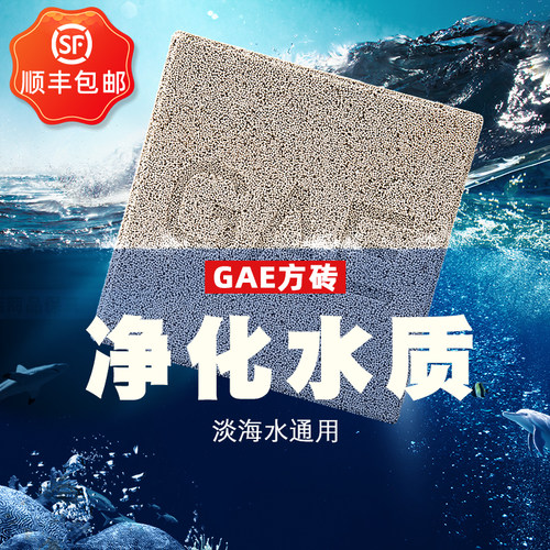 台湾GAE方砖去除NO3神砖培菌水族鱼池反硝化细菌鱼缸过滤材料净水 - 封面