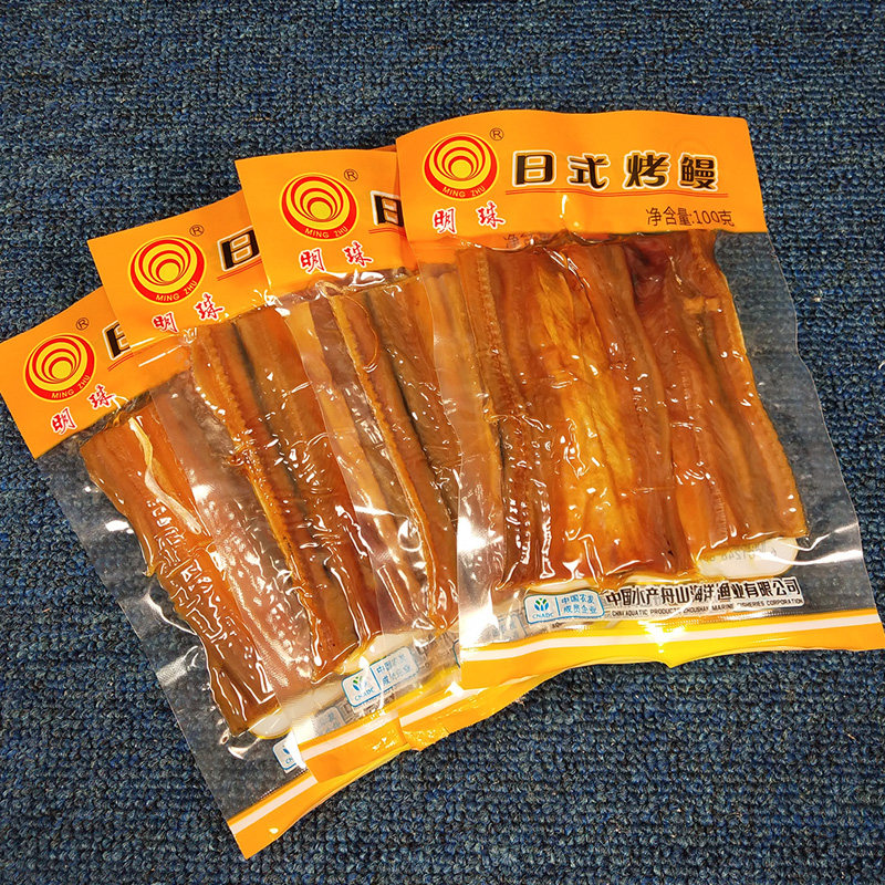 舟山特产明珠日式香烤鳗鱼片干货海鲜零食即食鳗鱼片熟食100g袋装