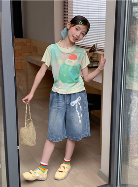 【绿野仙踪】西西家女童2026夏假两件短袖T恤儿童休闲上衣JX2185