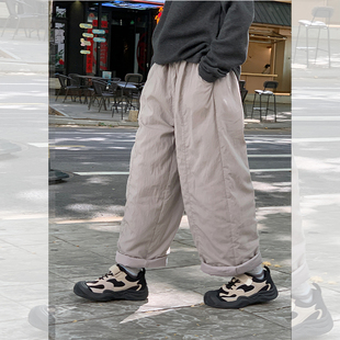 【渣渣灰】西西家女童2025冬款休闲百搭棉裤儿童保暖长裤JX99023