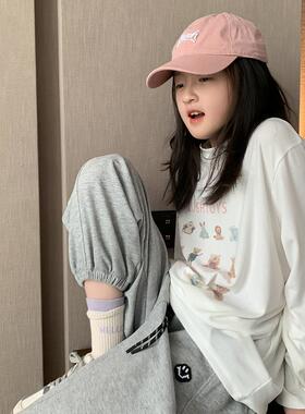 【毛绒玩具】西西家女童2025秋季新款长袖T恤儿童百搭上衣JX15025