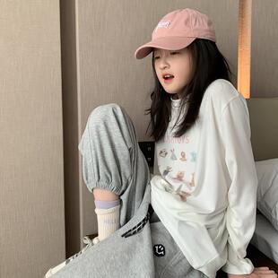 【毛绒玩具】西西家女童2025秋季新款长袖T恤儿童百搭上衣JX15025