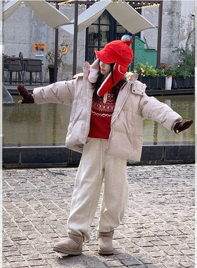 【灰常帅】西西家女童2025冬新款连帽羽绒服儿童保暖外套JX56029