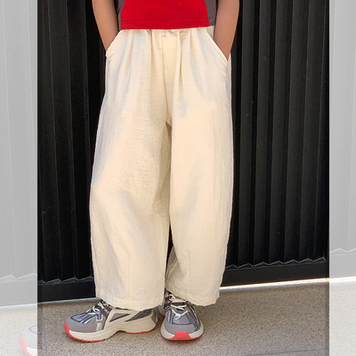 【泡芙裤】西西家女童2025夏新款百搭休闲裤儿童直筒奶奶裤KD888