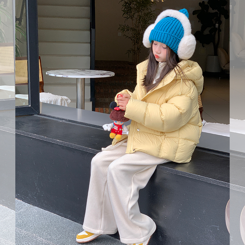 西西家女童冬羽绒服连帽保暖外套