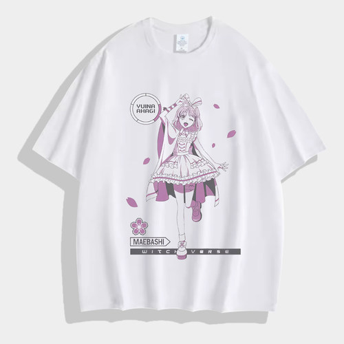 前桥魔女衣服新里杏珠动漫周边日系二次元纯棉短袖T恤cos服痛衣