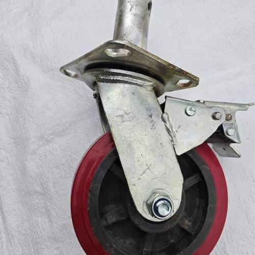 脚手架ab6寸万向轮加粗螺杆移动