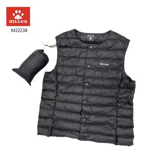 工厂清货真实羽绒马甲背心男女适用百搭学生搭校服神器保暖可脱帽