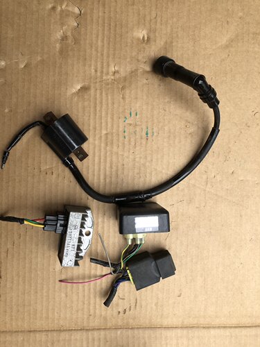 新大洲本田cbf150大战鹰150原装点火器整流器高压包启动继电器