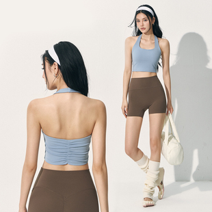 挂脖式健身美背运动内衣女性感瑜伽普拉提文胸2026新款撸铁bra夏