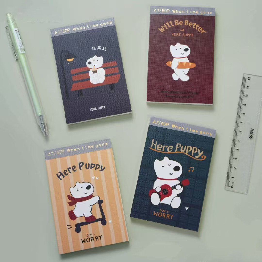 恒品笔记本puppy日常2口袋本学生用A7记事本便携式简约文具