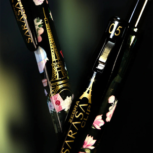 新款日本ZEBRA斑马盛开巴黎铁塔二代法国花朵中性笔限量版黑水笔