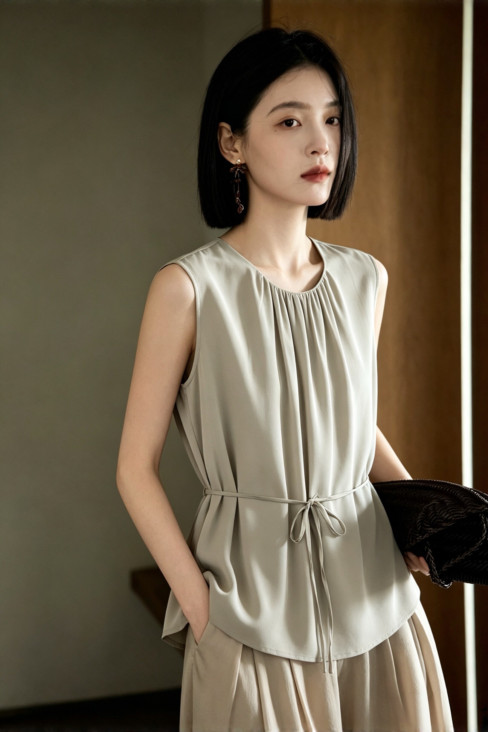 6A级桑蚕丝上衣女夏季亲肤真丝衬衫