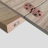 全铜180度柜门合页折叠一字翻板餐桌隐形铰链木桌锌合金半圆铰链