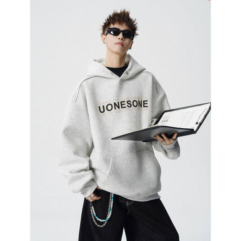 NORELIGION東崛NOLOGO第四十九天pd大人重磅砂洗做旧加绒连帽卫衣