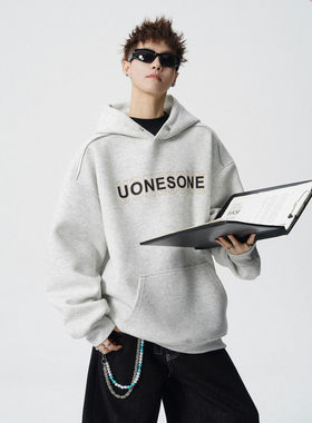 NORELIGION東崛NOLOGO第四十九天pd大人重磅砂洗做旧加绒连帽卫衣