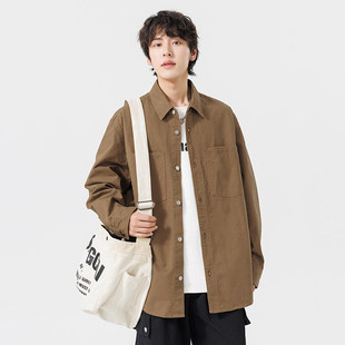 MACFION徐洛淇工作室第四十九天男装insstudios宽松纯棉长袖衬衫