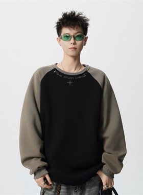 NORELIGION黑衣先生旋律风车男装十九秋工作室350克华棉休闲卫衣