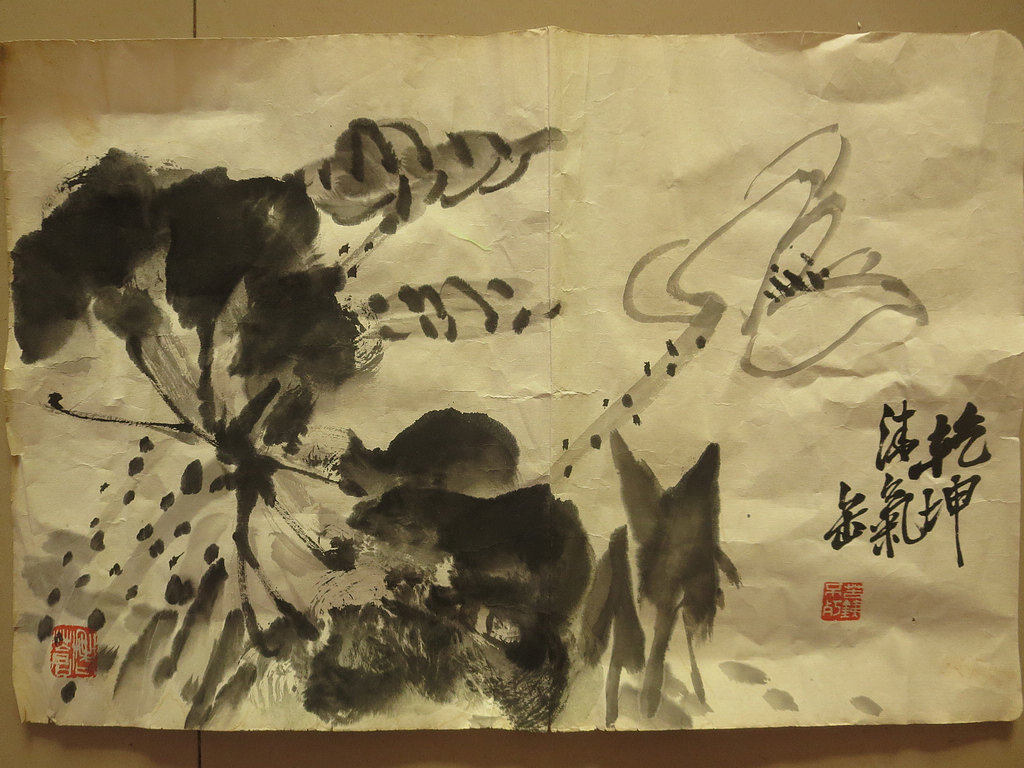 吴昌硕字画收藏捡漏竖幅传统水墨国画花鸟画纯手绘中式客厅中堂画