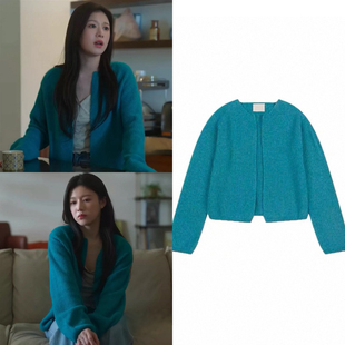 爱情怎么翻译高允真同款韩系慵懒软糯针织开衫显白毛衣外套女春季