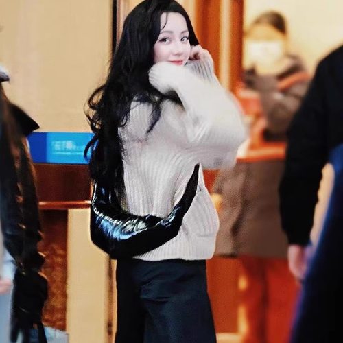 迪丽热巴同款羊毛针织开衫女休闲慵懒风宽松立领拉链毛衣外套秋冬