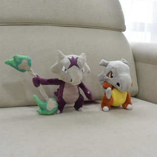 宝可梦 头套可拆卸卡拉卡拉玩偶可拉可拉进化版嘎拉嘎拉毛绒公仔