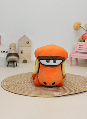 新款马里奥5寸球球狳毛绒公仔 Armad 橙色疾风龟慢慢龟玩具