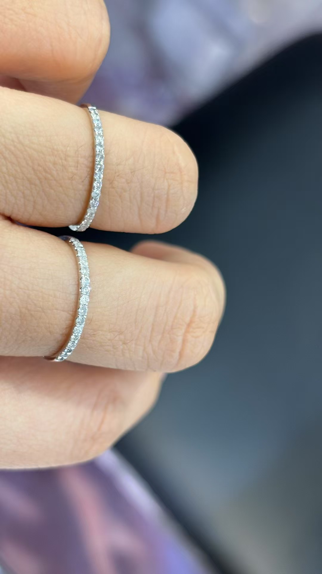 PT950铂金镶嵌20分天然钻石排戒，附权威证书