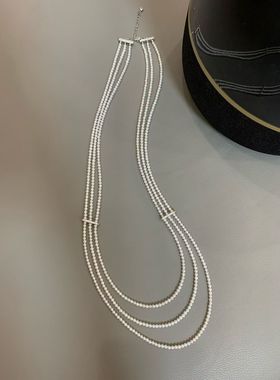 毛衣链一共用了5条多的高品质小Baby珠，附证书