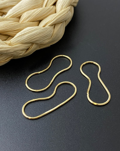 18K金蛇骨素圈戒指，宽度0.8mm