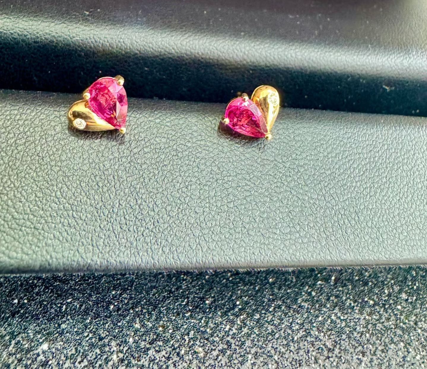 18K金碧玺耳钉，主石1.6ct钻石2粒总重1.21克,珠宝/钻石/翡翠,耳饰,淘宝优惠券,粉丝福利购,淘宝优惠卷