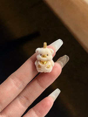 999足金小猪吊坠，净金重1.5克