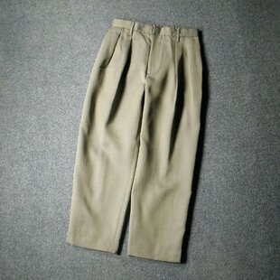 3959-莼源 外贸日本原单粗筒弯刀笔挺气质松紧高腰休闲裤 腰72-86