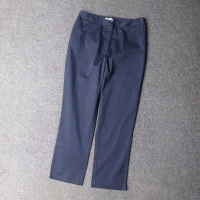 3908-精梳丝光棉 外贸英国原单大码中腰小直筒休闲九分裤 腰围74