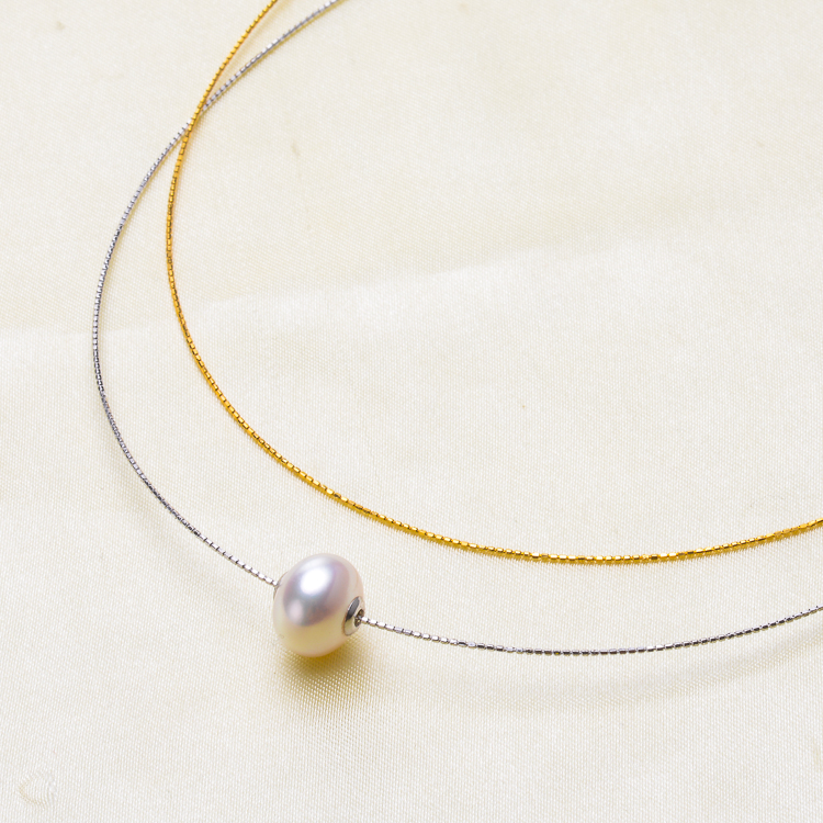 diy弹力带路路通项圈珍珠