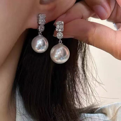 S925纯银耳钉空托耳环