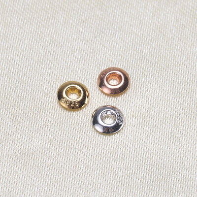 diy纯银路路通吊坠项链贴片