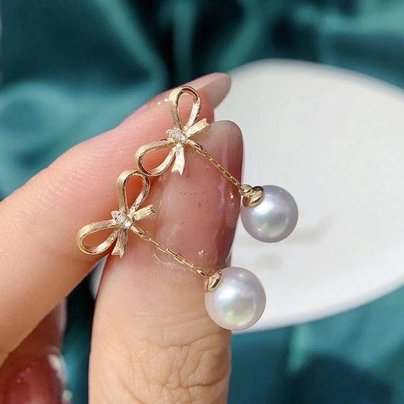 diy纯银耳钉时尚款风珍珠