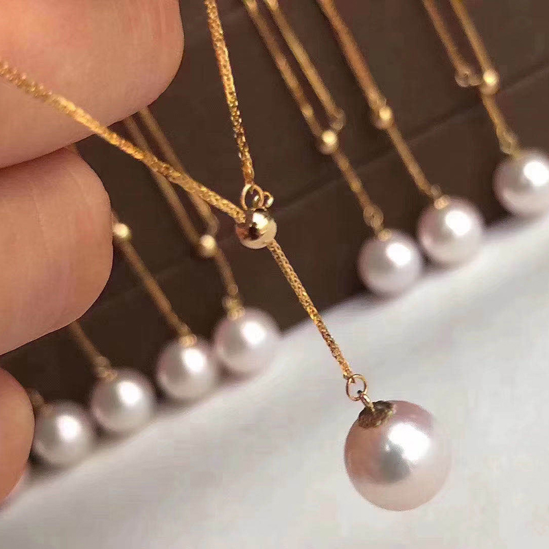 diy珍珠配件s925纯银空托吊坠