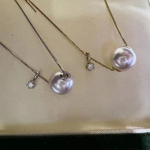 DIY珍珠小配件 S925纯银扣头坠子 手链项链 金色银色夹珠吊坠配件